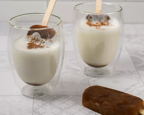 Latte ice pops