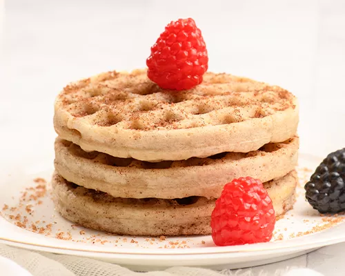 Waffles sabor churros